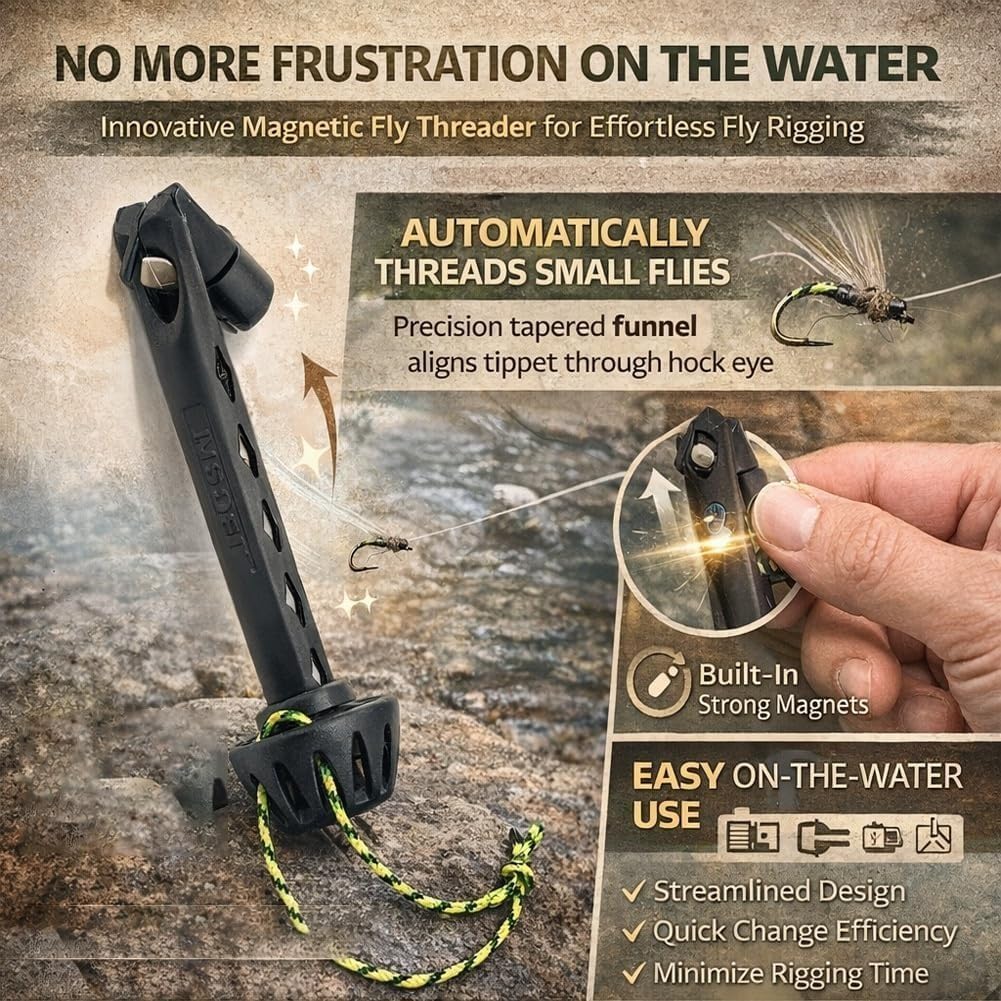 ポータブル磁気フライスレッダー 簡単で速いフライフィッシング - Fishing Line Dispenser のレビューと価格