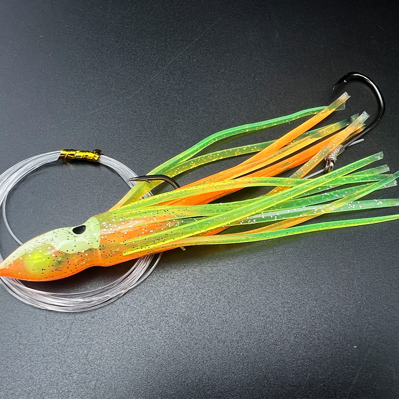 2個入りプレリグドオクトパススカートルアー、ソフトシリコン製 - Freshwater Line のレビューと価格