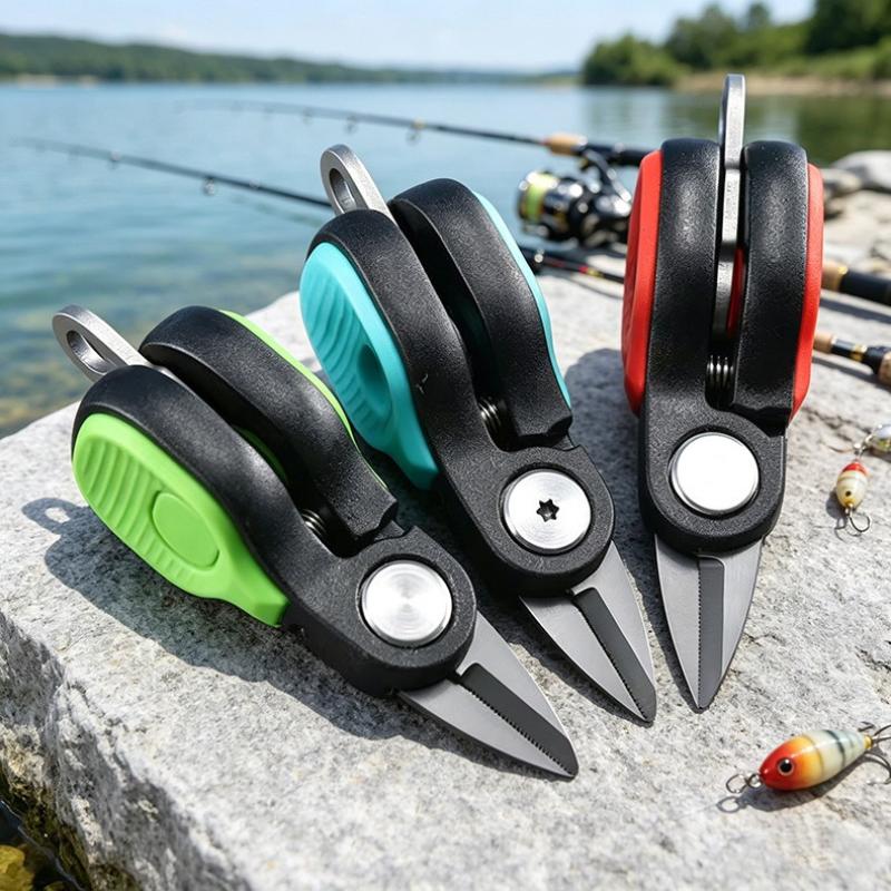 釣り用ルアーラインカットはさみポータブルステンレス鋼鋸歯状刃 - Fishing Line Cutter のレビューと価格